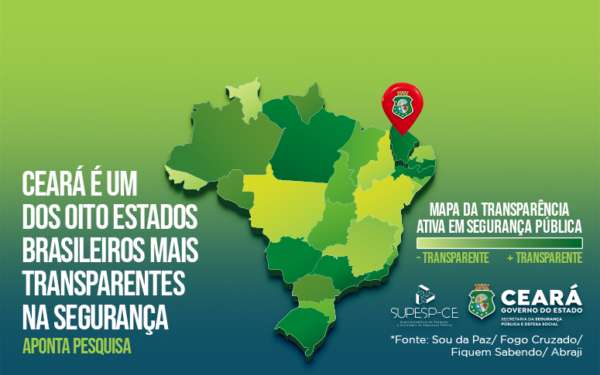 Ao lado de Paraíba, Pernambuco e outros cinco estados, a divulgação de indicadores criminais no Ceará é reconhecida em publicação nacional
