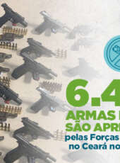 Mais de seis mil armas de fogo são apreendidas pelas Forças de Segurança do Ceará em 2023